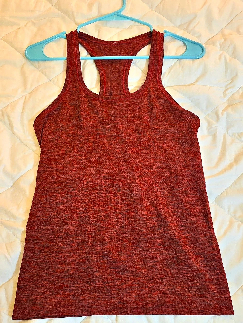 lululemon Swiftly Tech Racerback Tank Top Red & Orange. Size 6